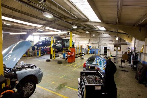 The workshop floor at Nev'll Fix It on Sovereign Way, Tonbridge