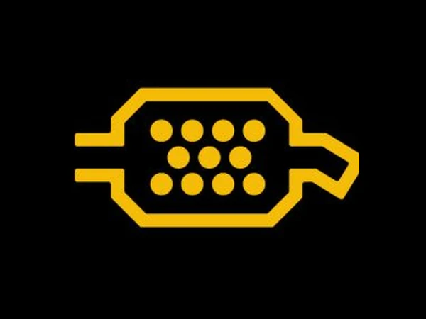Diesel particulate filter (DPF) warning light symbol